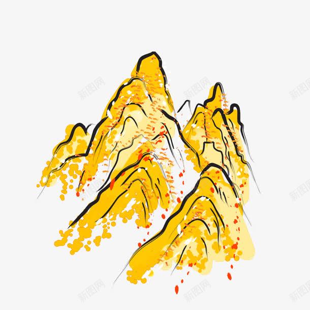 手绘崇山峻岭png免抠素材_新图网 https://ixintu.com 山 岭 手绘山岭 手绘崇山峻岭