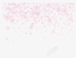 粉色清新花朵边框纹理素材