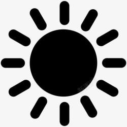 热夏天太阳pittogrammi素材