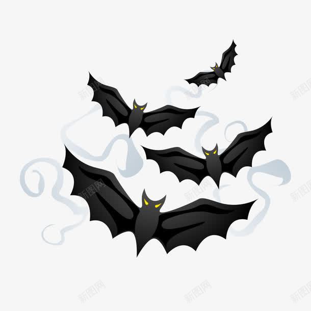 黑暗蝙蝠png免抠素材_新图网 https://ixintu.com 卡通 蝙蝠 黑色