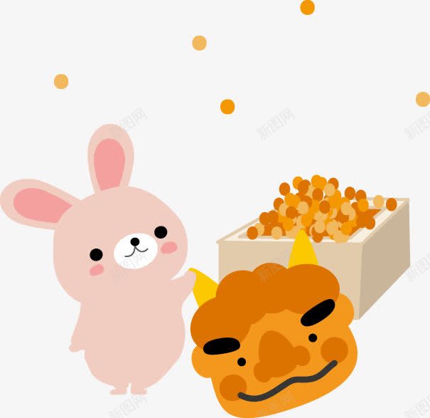 扁平创意手绘卡通可爱小动物元素png免抠素材_新图网 https://ixintu.com 元素 创意 动物 卡通 可爱 扁平