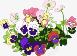创意卡通植物花卉效果素材