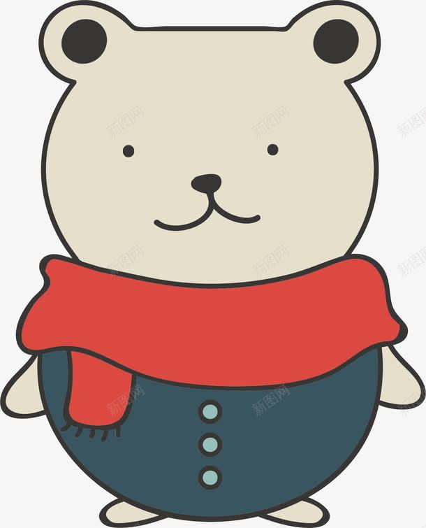 卡通灰熊png免抠素材_新图网 https://ixintu.com 卡通动物 卡通手绘 灰熊 装饰图案