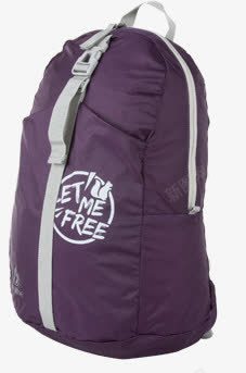 紫色旅行背包电商素材