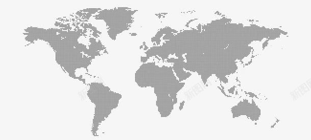 地图png免抠素材_新图网 https://ixintu.com 世界地图 地理 灰色