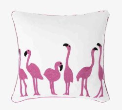粉色鸵鸟装饰抱枕素材