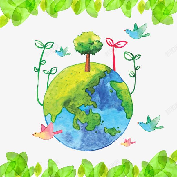 保护环境元素png免抠素材_新图网 https://ixintu.com 保护环境 元素 地球 绿色