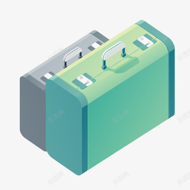 行李箱png免抠素材_新图网 https://ixintu.com 包包 挎包 收纳 旅游 行李 行李箱