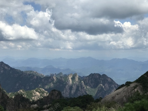 黄山风光无限好背景