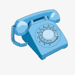 蓝色电话机蓝色电话机高清图片