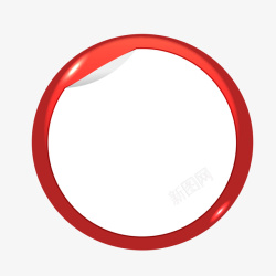红色圆形图案素材