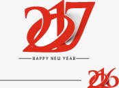 套环2017png免抠素材_新图网 https://ixintu.com 2017 新年 红色 艺术字