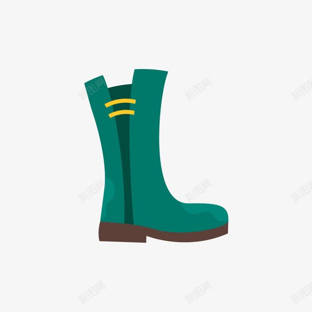 一只绿色的雨靴png免抠素材_新图网 https://ixintu.com 一只 日用 绿色