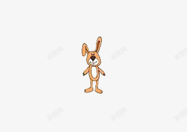 手绘玩具psd免抠素材_新图网 https://ixintu.com 兔子 手绘 玩具 黄色