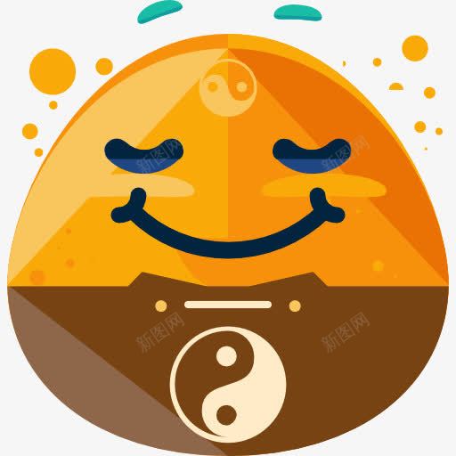 和平图标png_新图网 https://ixintu.com 感情 表情 表情平静
