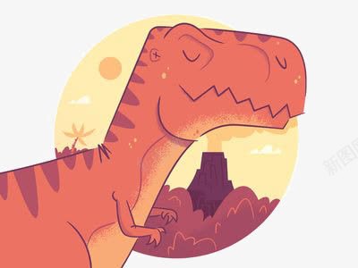 霸王龙png免抠素材_新图网 https://ixintu.com 创意恐龙 卡通恐龙 小恐龙 怪兽 手绘恐龙
