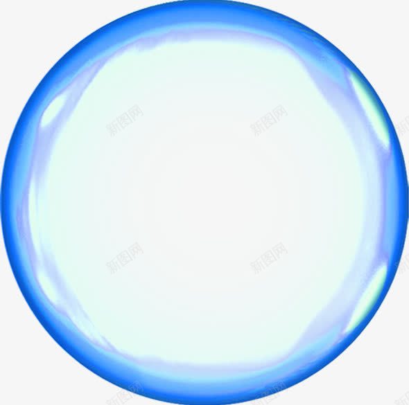 蓝色气泡效果png免抠素材_新图网 https://ixintu.com 效果 气泡 蓝色 设计