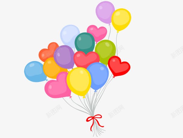 手绘粉色气球png免抠素材_新图网 https://ixintu.com 手绘 手绘气球 粉色气球