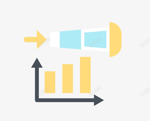 数据表望远镜png免抠素材_新图网 https://ixintu.com 数据分析 数据表 望远镜