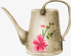 水彩茶壶素材