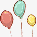 气球韩国手绘风格可爱图标png免抠素材_新图网 https://ixintu.com balloon 气球