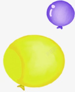 手绘可爱彩色气球素材