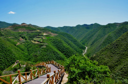 兰州将军沟夏天的景色背景