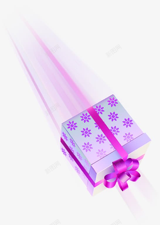 紫色创意手绘花纹礼物png免抠素材_新图网 https://ixintu.com 创意 礼物 紫色 花纹