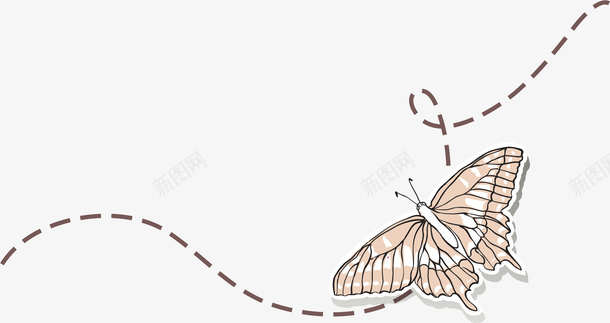 卡通手绘蝴蝶矢量图ai免抠素材_新图网 https://ixintu.com 卡通 手绘 蝴蝶 矢量图