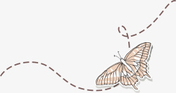 卡通手绘蝴蝶矢量图素材