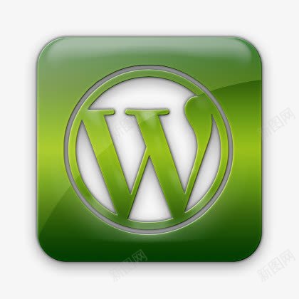 WordPress标志广场绿色图标png_新图网 https://ixintu.com WordPress logo square wordpress 广场 标志