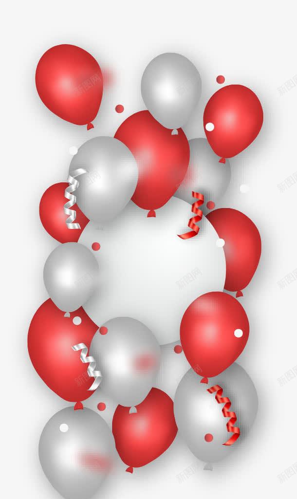 节日红色气球png免抠素材_新图网 https://ixintu.com 气球 红色 节日