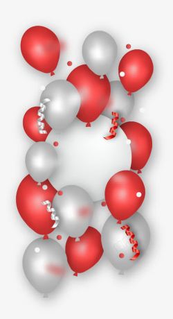 节日红色气球素材