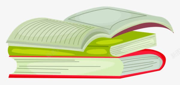 卡通绿色书本书籍png免抠素材_新图网 https://ixintu.com 书籍 卡通手绘 绿色书本 课本