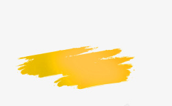 黄色水彩涂鸦素材