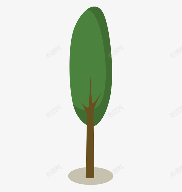 卡通树木植物扁平2png免抠素材_新图网 https://ixintu.com 卡通 扁平 树木 植物