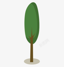 卡通树木植物扁平2素材