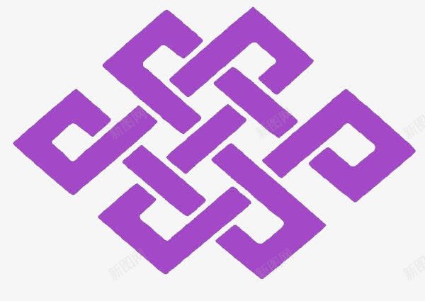 紫色中国结png免抠素材_新图网 https://ixintu.com 中国结 传统 紫色