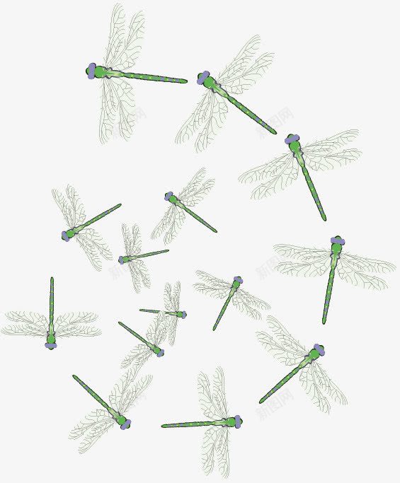 有质感的可爱蜻蜓元素png免抠素材_新图网 https://ixintu.com 元素 可爱 小清新 蜻蜓 质感