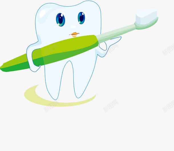 牙齿口腔护理图标png_新图网 https://ixintu.com 健康 卡通 口腔 可爱 牙膏 牙齿 矢量图标