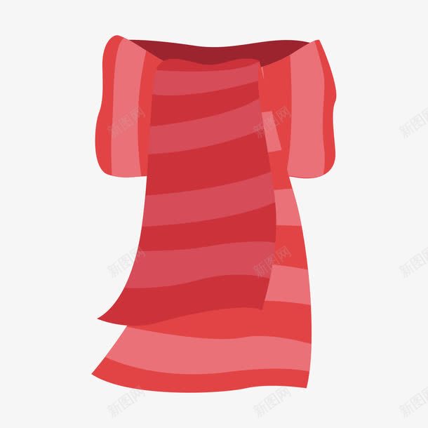 红色围巾png免抠素材_新图网 https://ixintu.com 一根 卡通 围巾 图案 手绘 条纹 简图 红色