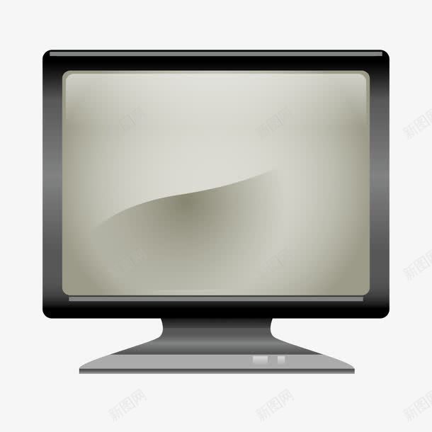 灰色渐变台式电脑显示器png免抠素材_新图网 https://ixintu.com 台式 显示器 渐变 灰色 灰色电脑 电脑