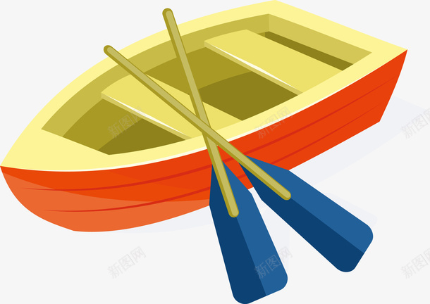 一艘红色小船与划桨矢量图eps免抠素材_新图网 https://ixintu.com 一艘小船 划桨 小船 木制小船 矢量小船 红色小船 蓝色划桨 矢量图