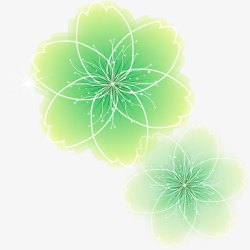 卡通唯美花朵创意素材