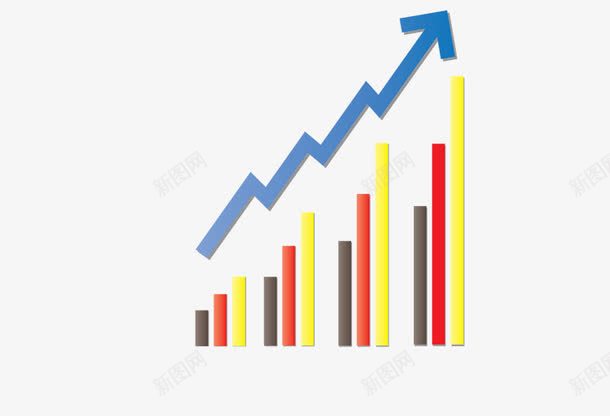 商务向上的箭头png免抠素材_新图网 https://ixintu.com PPT 免抠 免抠素材 创意统计图 商务