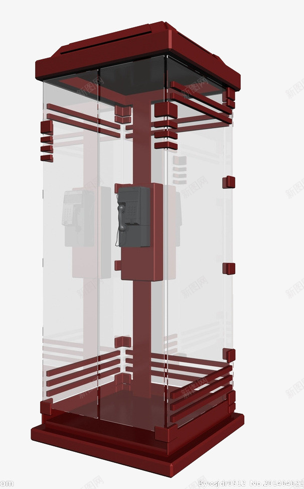 简约电话亭png免抠素材_新图网 https://ixintu.com 交流工具 公共 电话亭 简约