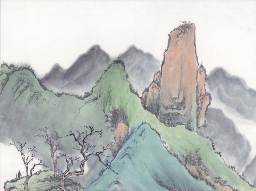 中国风古代画17背景
