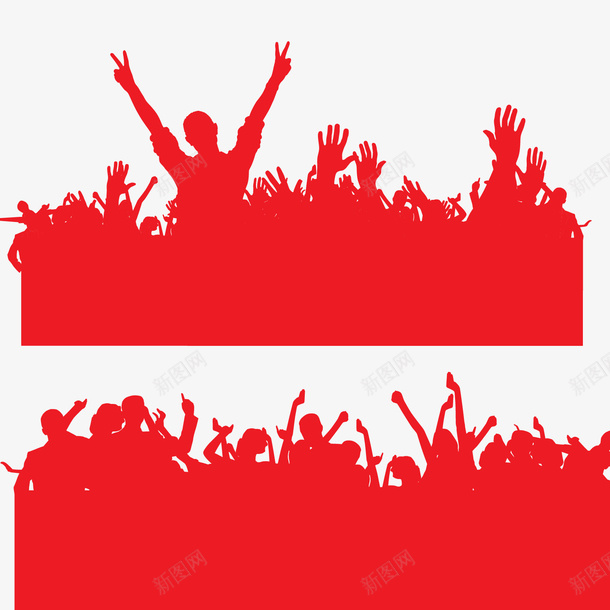 红色欢呼的人矢量图eps免抠素材_新图网 https://ixintu.com EPS矢量 免抠下载 手绘 欢呼的人 红色 高清大图 矢量图
