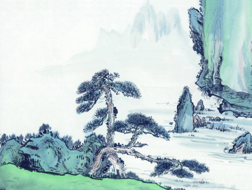 中国风古代画29背景