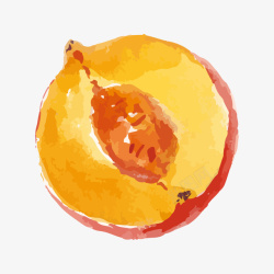 手绘桃子素材